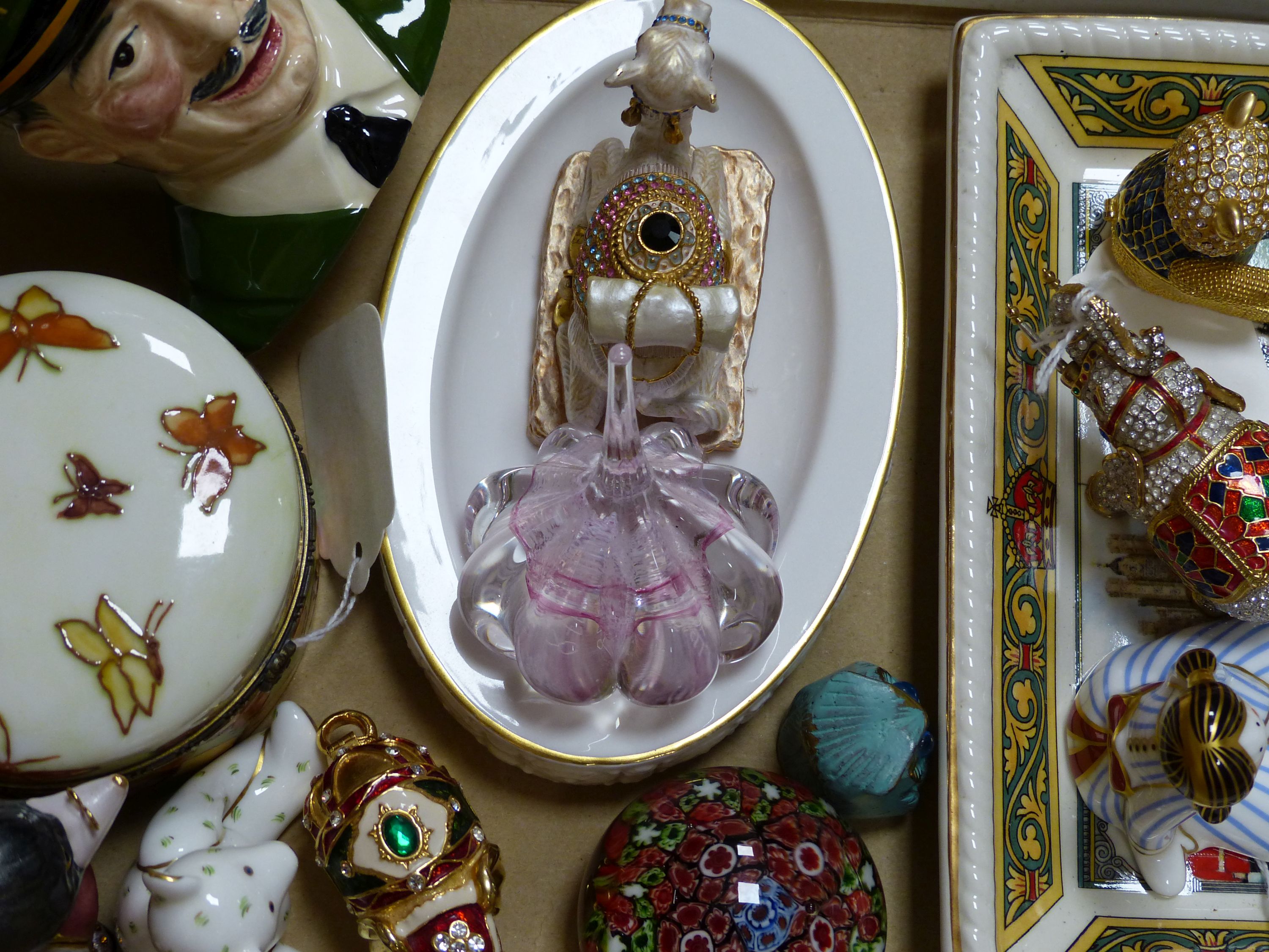 A Royal Crown Derby 'Treasures of Childhood' Rag Doll and Teddy Bear and other decorative items